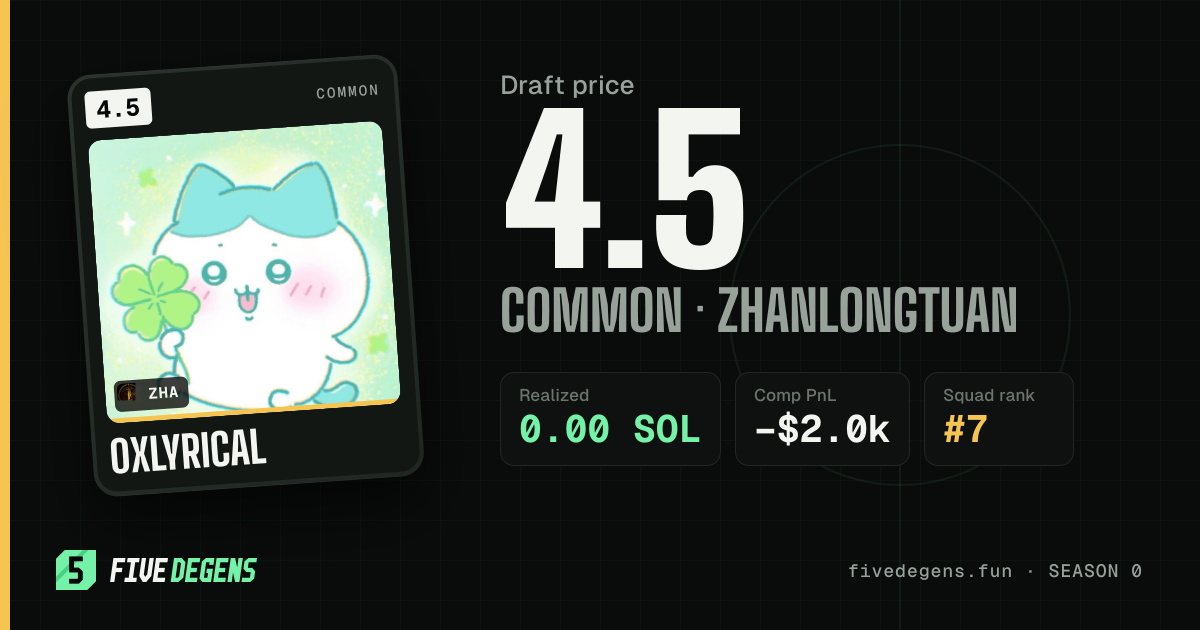 0xlyrical share card