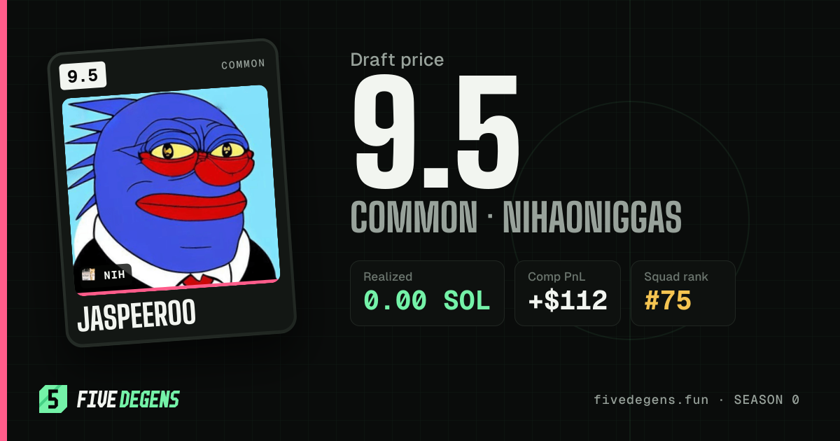 Jaspeeroo share card