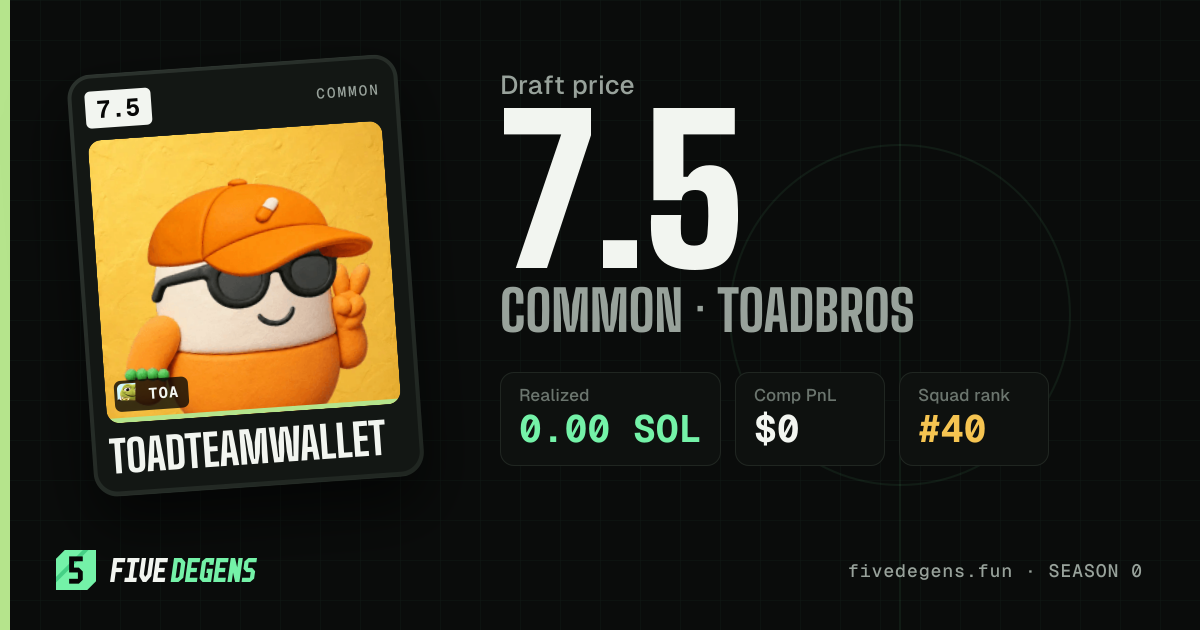 ToadTeamWallet share card