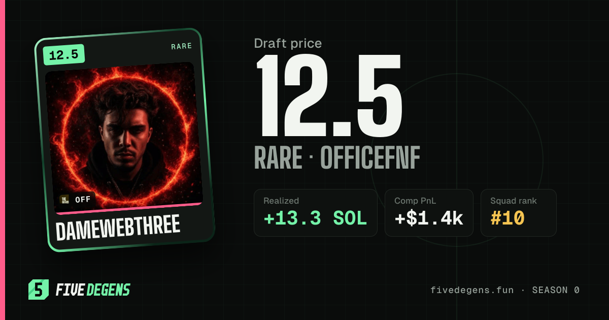 DameWebThree share card