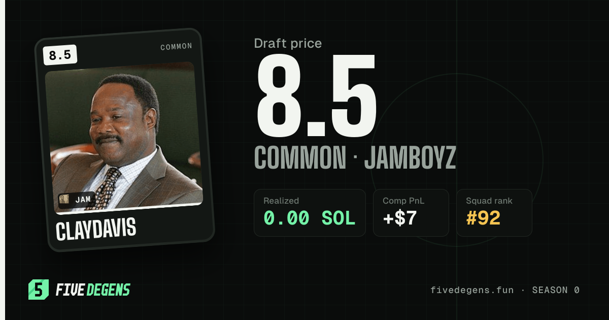 claydavis share card