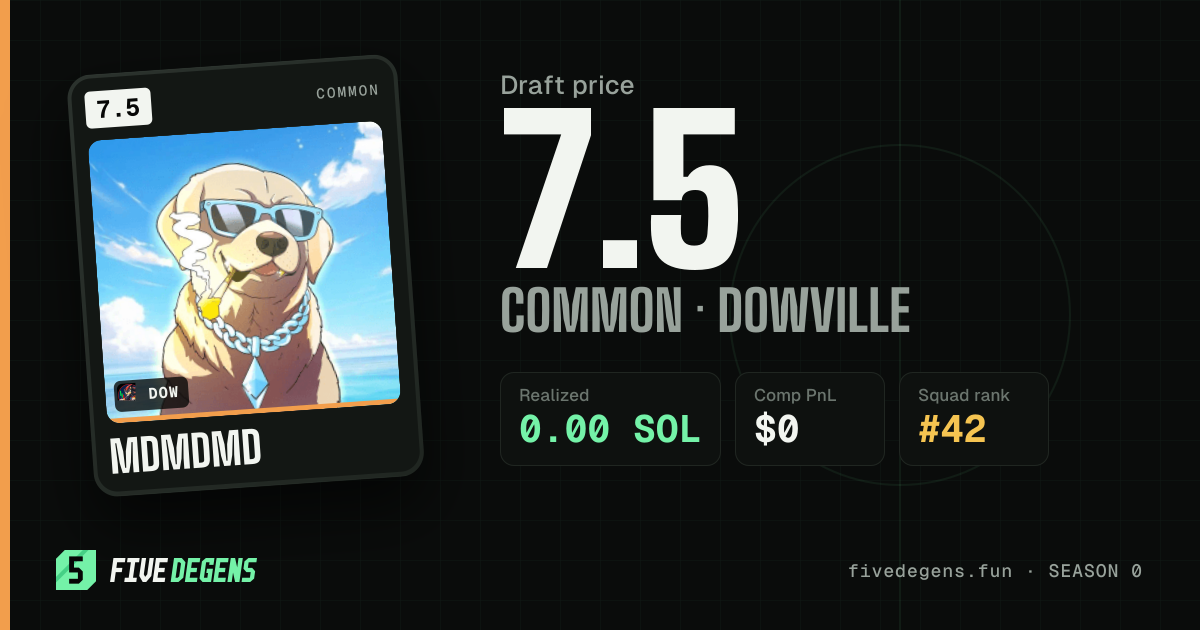 mdmdmd share card