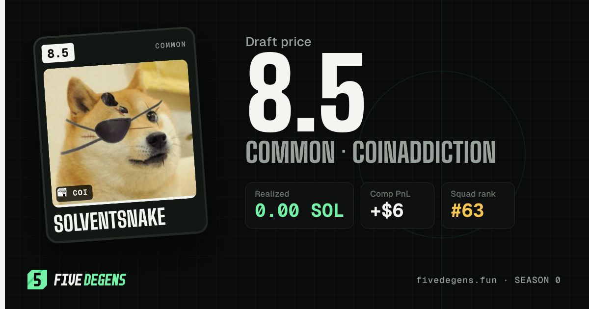 SolventSnake share card