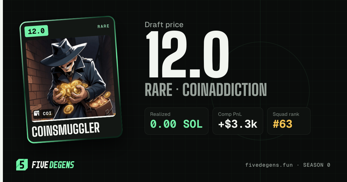 CoinSmuggler share card