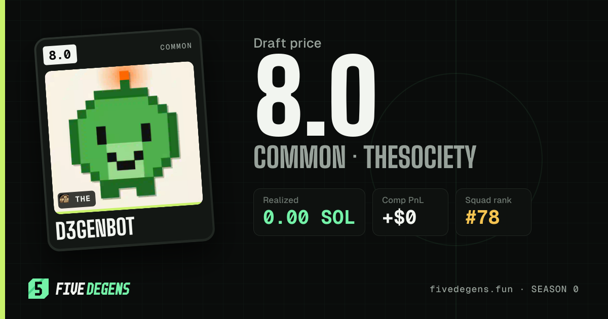 D3GENbot share card