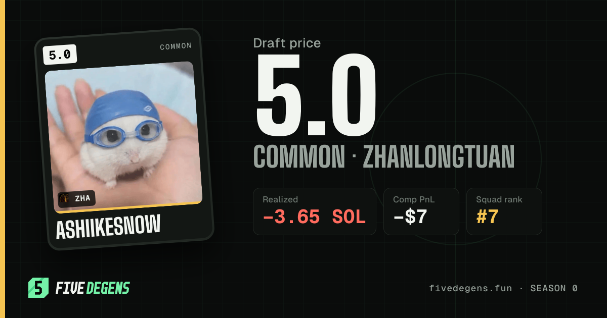 ashiikesnow share card