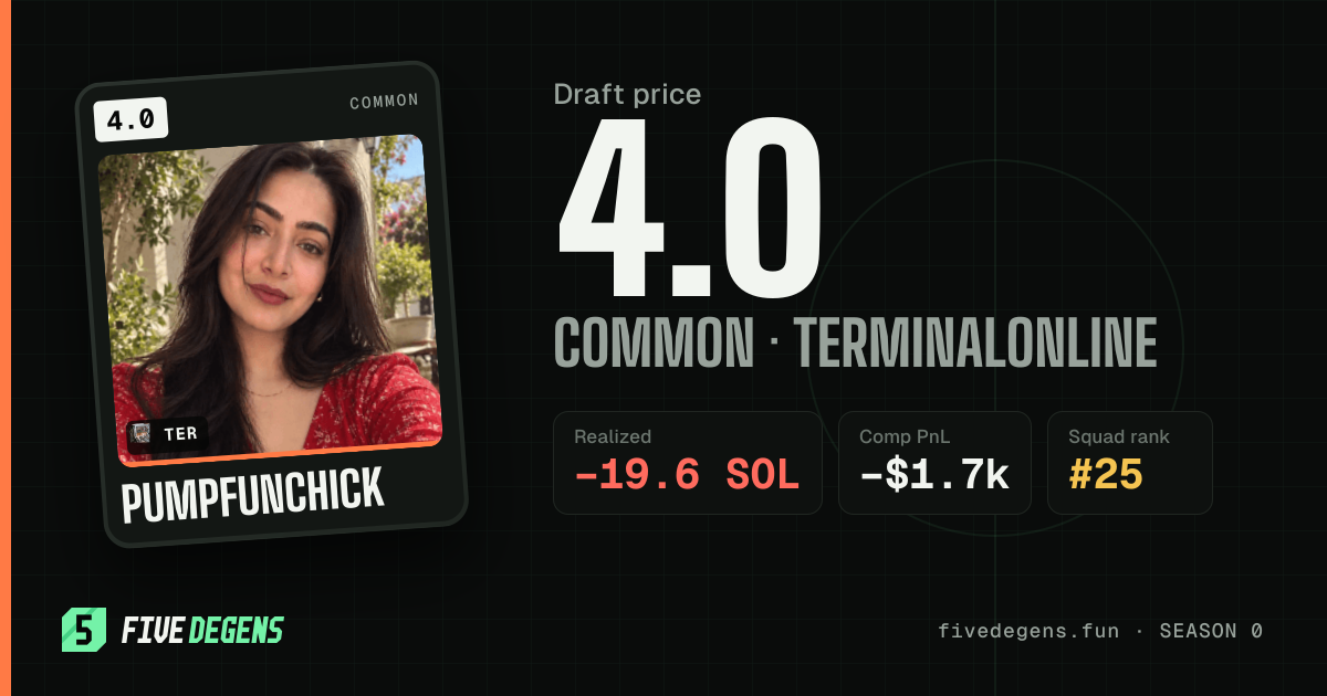 pumpfunchick share card