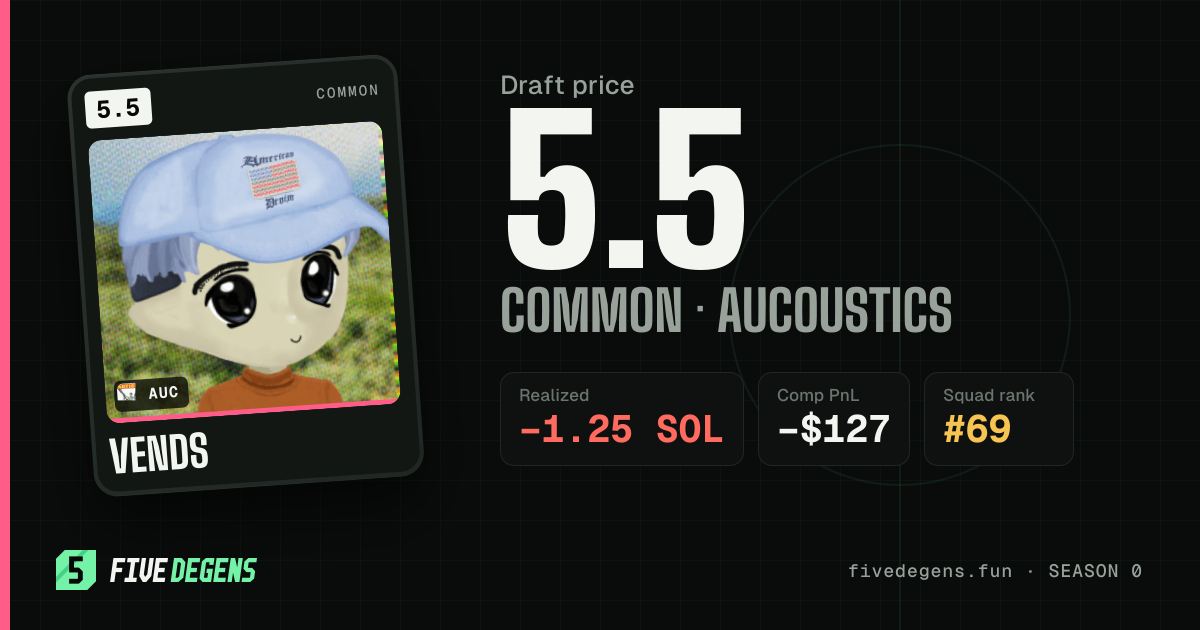 vends share card