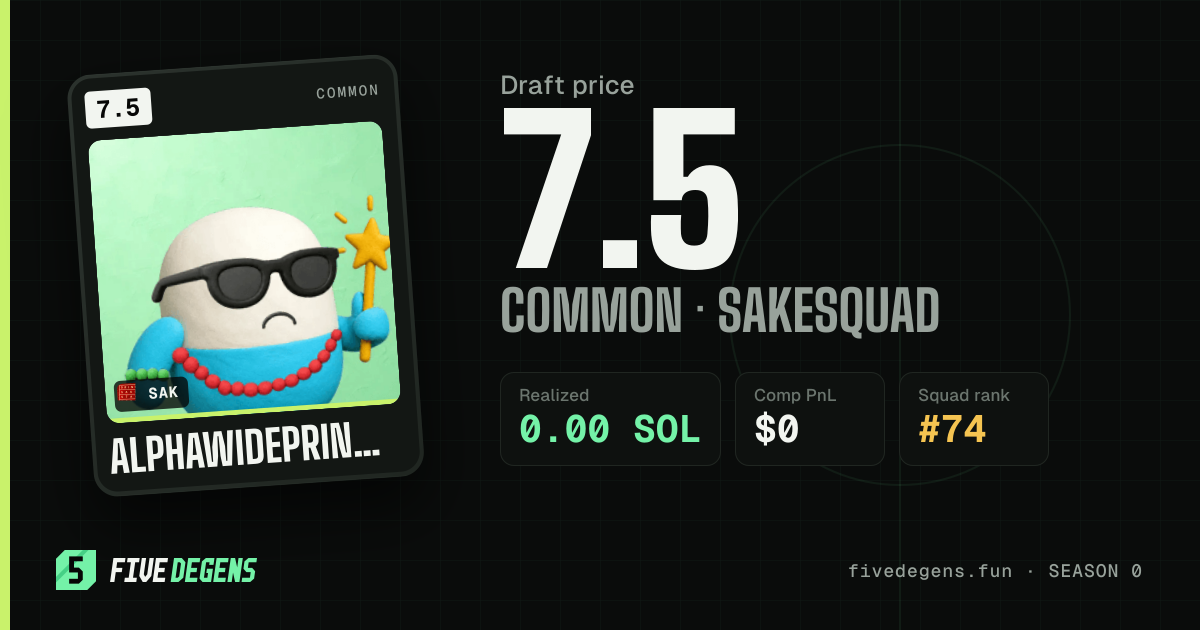 AlphaWidePrince share card