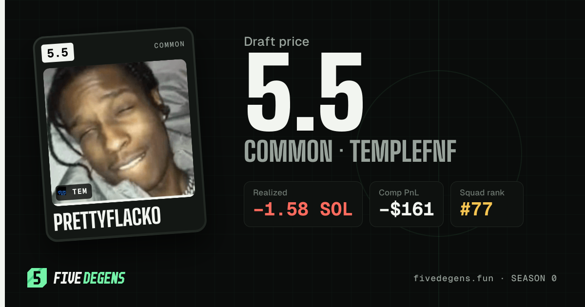 PrettyFlacko share card