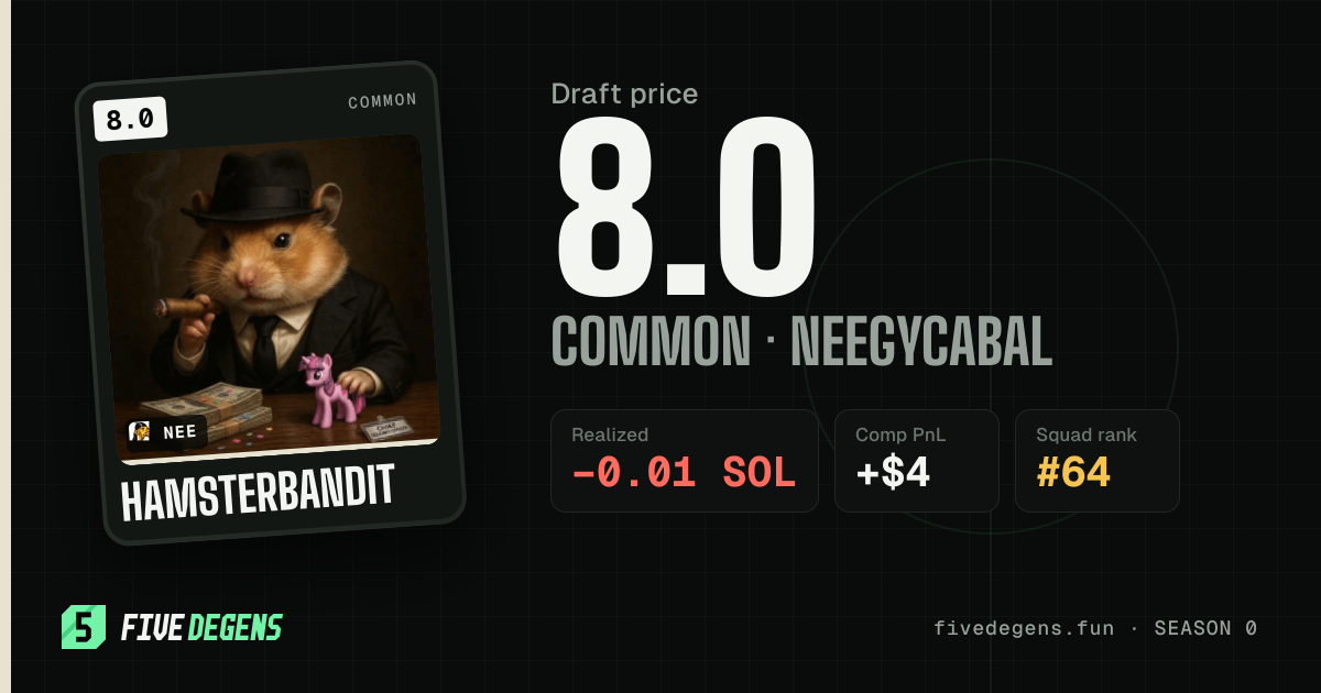 HamsterBandit share card