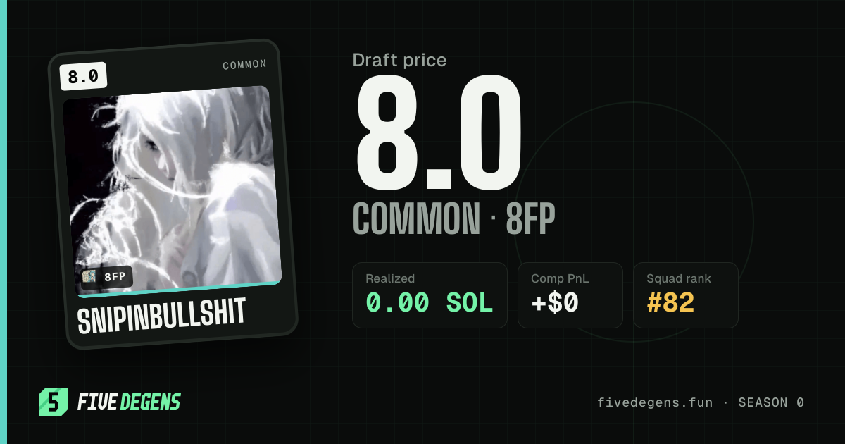 snipinbullshit share card